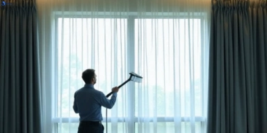 Commercial drapes cleaning service carseldine hotels offices